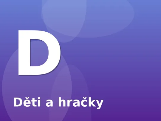 Děti a hračky