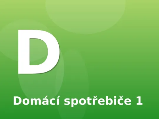 Domácí spotřebiče 1