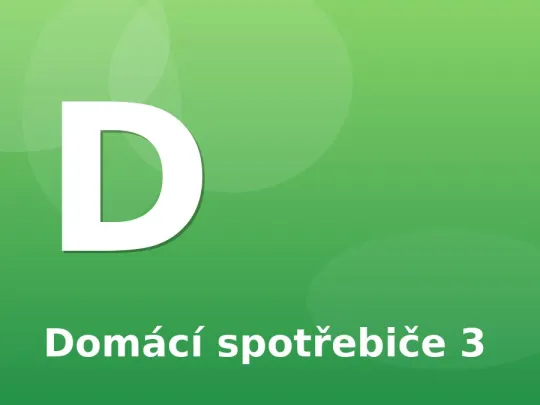 Domácí spotřebiče 3