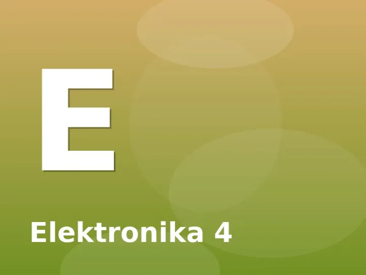 Elektronika 4