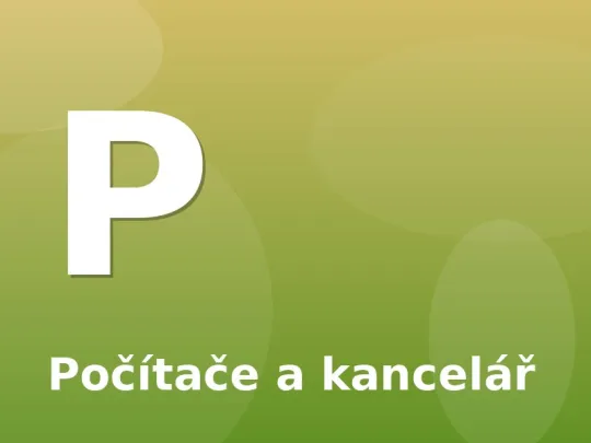 Počítače a kancelář