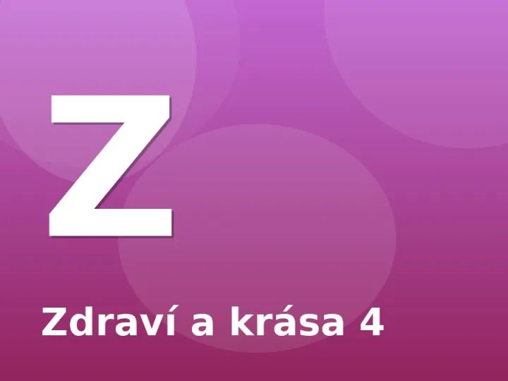 Zdraví a krása 4